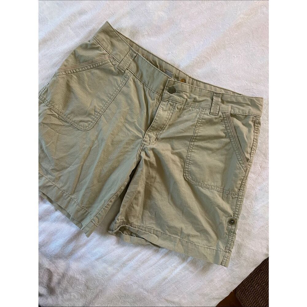 Carhartt Utility Shorts Khaki Women’s 100% Cotton Size 16 Original Fit